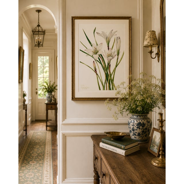 Not Yet Made - Made To Order Atamasco Lily, Vintage Botanical Art Print Reproduction by Mary Vaux Walcott, 16" X 24" For Sale - Image 5 of 10