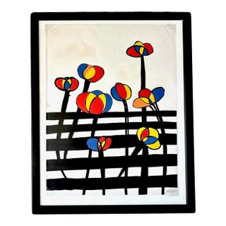 Alexander Calder Untitled/Flowers Fences 1972 Magie Eolienne Portfolio For Sale