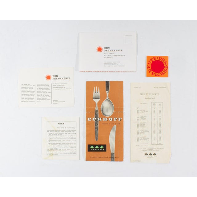 1960s “Opus” Rosewood Handle Flatware, 108 Pieces Designed by Tias Eckhoff for Lundtofte For Sale In Indianapolis - Image 6 of 8