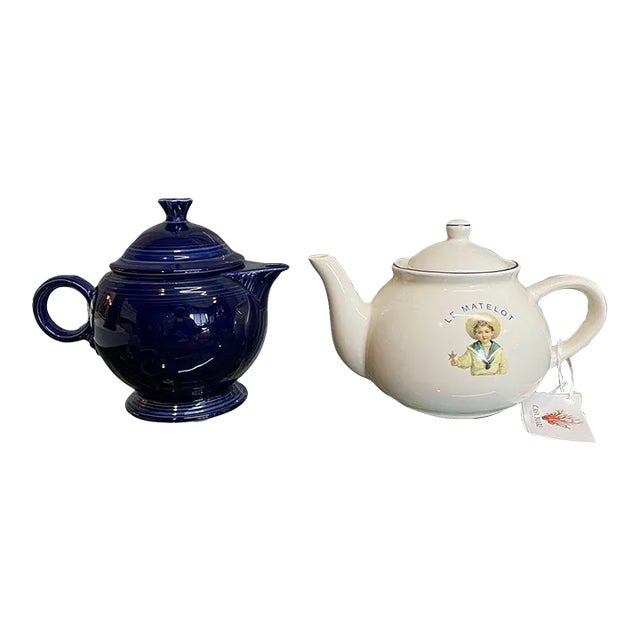 Vintage Teapots, Pair For Sale