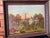 Made by the American School, 19th Century gorgeous Americana Heritage art. Farm Scene with Halladay Standard Windmill oil...