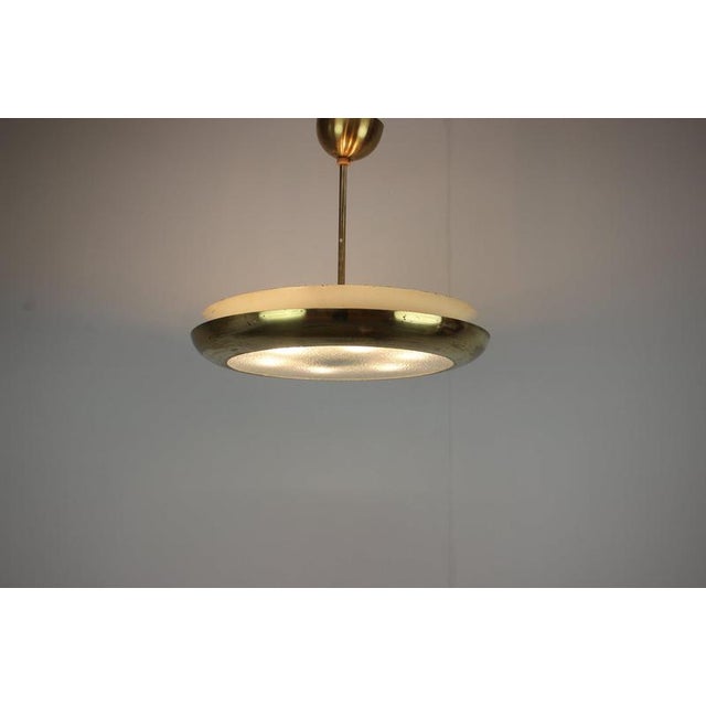 Vintage UFO Pendant Lamp by Josef Hůrka for Napako, Czechoslovakia, 1930s For Sale - Image 14 of 15