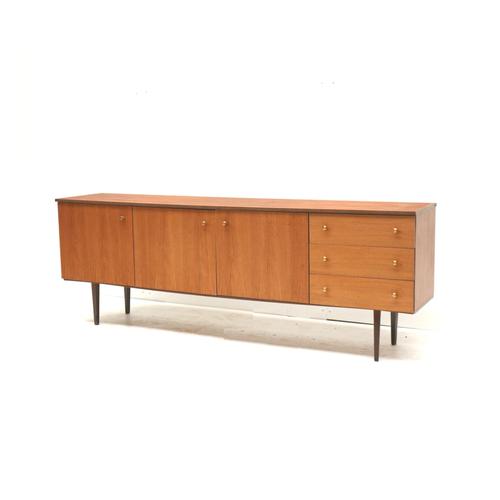 Wood Vintage Sideboard with 3 Doors and Drawers, 1960s For Sale - Image 7 of 9