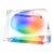 1990's Op Art Rainbow Lucite Angled Bowl Style of Victor Vasarely For Sale