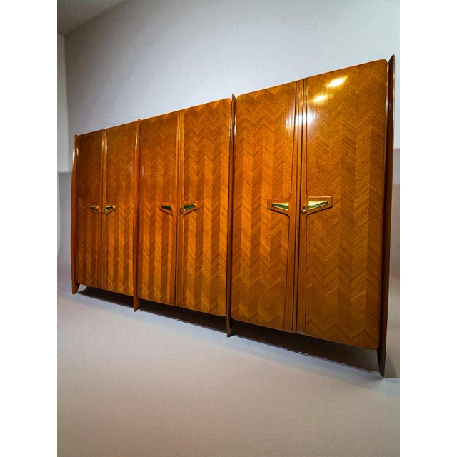 Mid-Century Modern Mid-Century Modern Italian Wardrobe by La Permanente Mobili Cantù, 1950s For Sale - Image 3 of 18