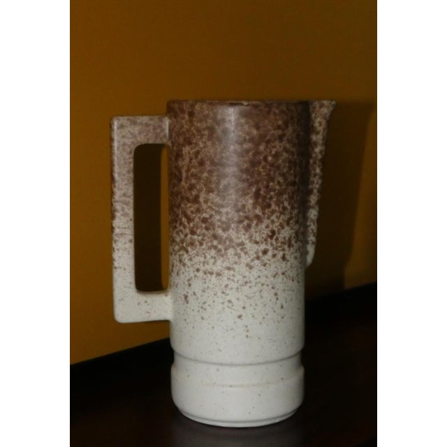 Ceramic Carafe with Glasses by Albino Reggiori for Ceramica Laveno, 1970s, Set of 7 For Sale - Image 4 of 10