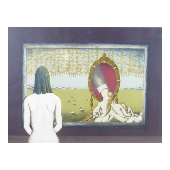 Bert Johnny Nilsson. Surrealist Composition with Nude Figure, 1970, Lithograph For Sale