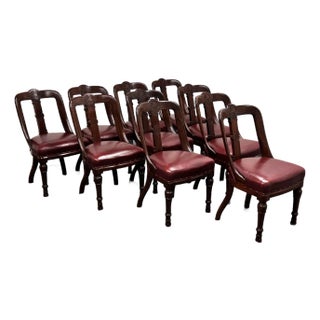 Antique Victorian Dining Chairs, Set of 10 For Sale