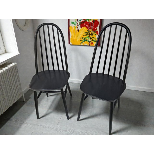 Ercol Mid-Century Modern Quaker Dining Chairs by Lucian Ercolani for Ercol, 1960, Set of 2 For Sale - Image 4 of 18