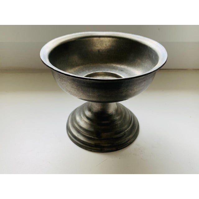 Vintage French Flower Frog Vases with Pewter Holders, 1960s, Set of 2 For Sale - Image 18 of 18