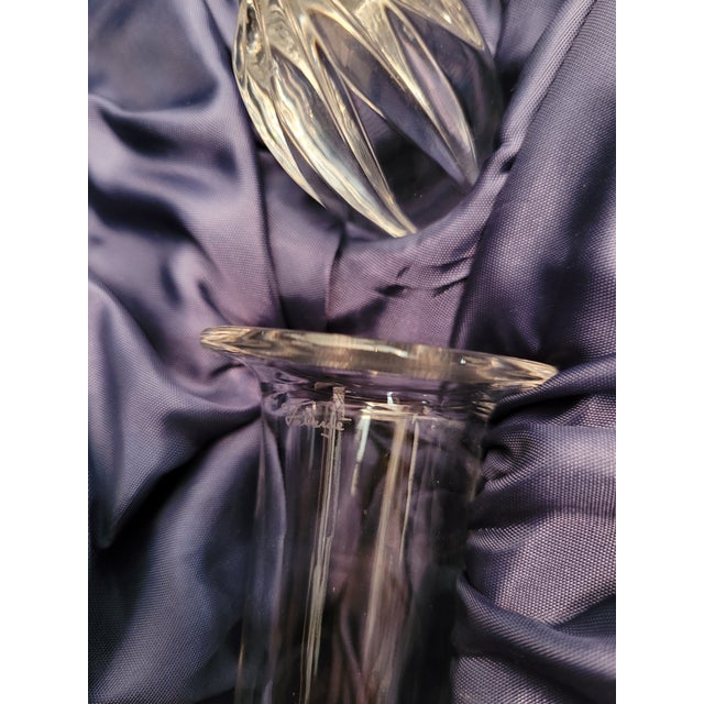 Glass Late 20th Century Faberge Crystal Decanter For Sale - Image 7 of 9