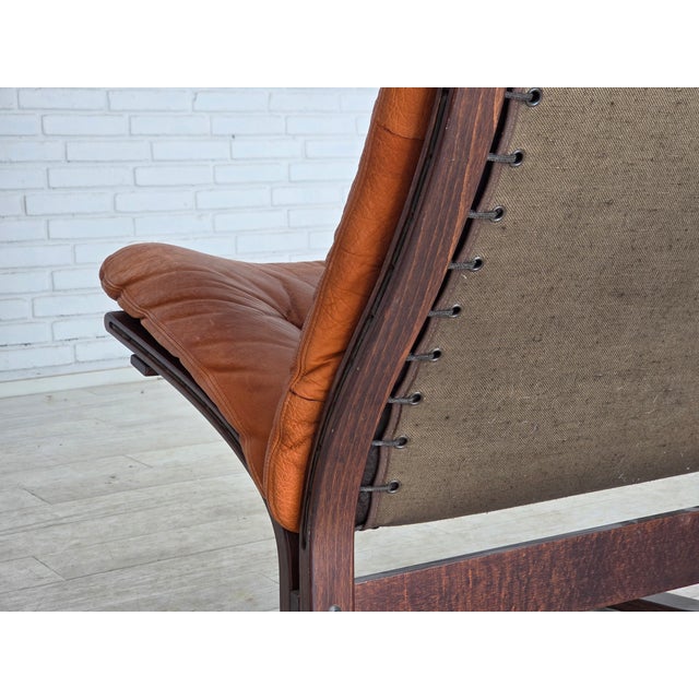 Norwegian Siesta Lounge Chair in Leather by Ingmar Relling for Westnofa, 1970s For Sale - Image 16 of 18