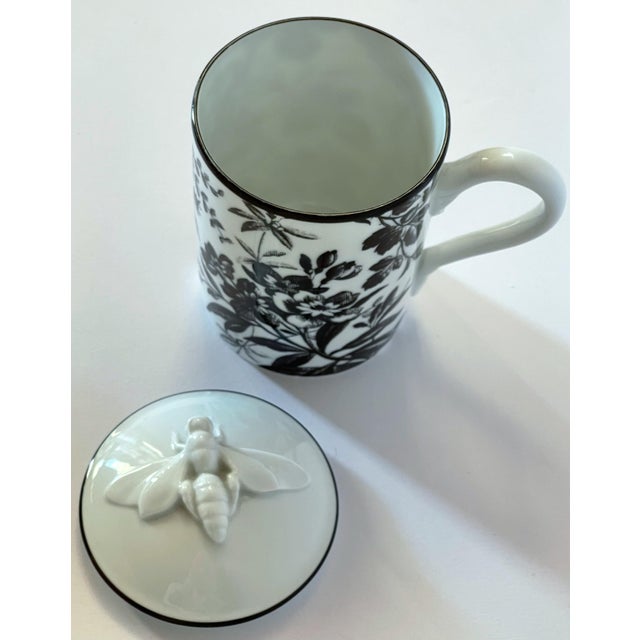 Early 21st Century Gucci Porcelain Flowers Bee Mug For Sale - Image 5 of 7