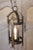 French Mid 20th Century French Wrought-Iron Single Light Cylindrical Lanterns, Wired for the USA - a Pair For Sale - Image 3 of 8