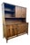 Vintage Mid-Century Modern Walnut Broyhill Brasilia Hutch Credenza Sideboard For Sale