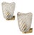 Murano Glass Wall Lamps by Venini, 1950, Set of 2 For Sale