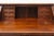 20th-century solid walnut drop-leaf desk handcrafted, the lower part features two doors and a shelf. The internal upper...