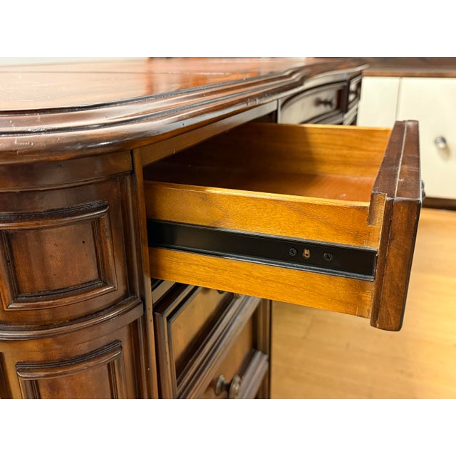 Vintage Sligh Furniture Executive Desk For Sale - Image 11 of 12