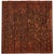 Monumental Vintage Thai Hand-Carved Wood Kinnari Wall Panel, Red and Gold For Sale - Image 4 of 15