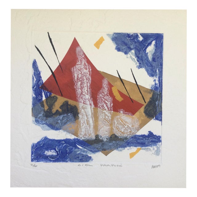 Bernard Alligand, Perfumed Sky, 2003, Carborundum Engraving For Sale