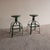 Industrial Green Stools, Set of 2 For Sale - Image 15 of 15