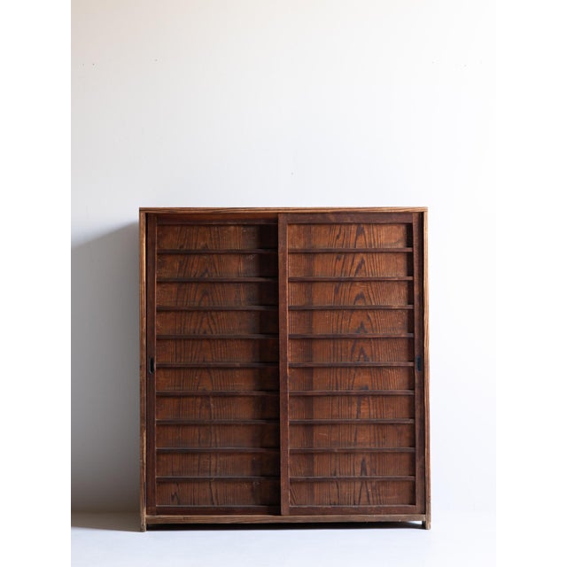 Japanese Japanese Antique Cabinet/ Wabisabi / Taishō–Shōwa Period (1910s–1940s) For Sale - Image 3 of 18