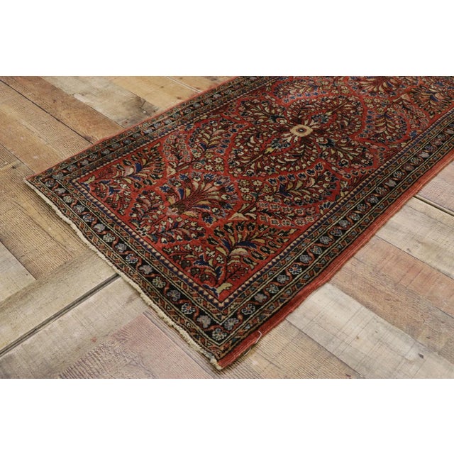 Textile Antique Persian Sarouk Rug, 02'02 X 04'00 For Sale - Image 7 of 10
