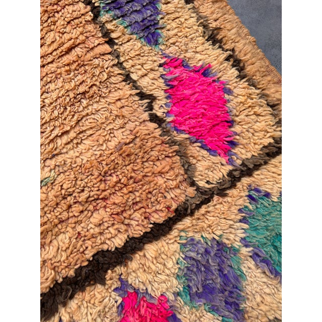 1980s Handmade Moroccan Rug - 5'1" X 11'8" Ft For Sale In Cleveland - Image 6 of 10