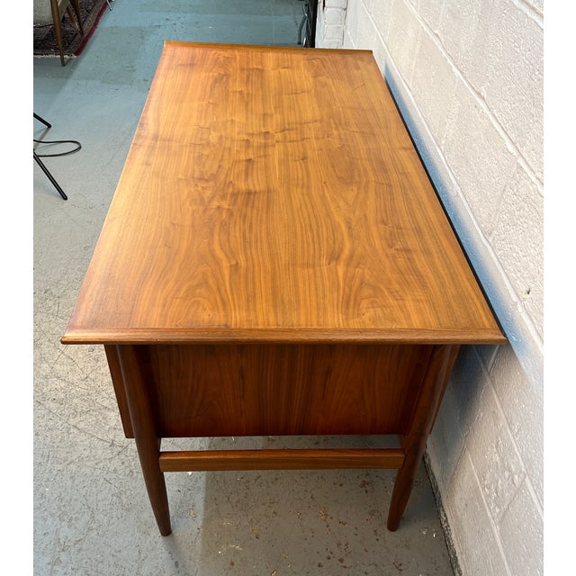 Mid-Century Danish Teak Desk by Arne Vodder for h.p Hansen For Sale - Image 10 of 17
