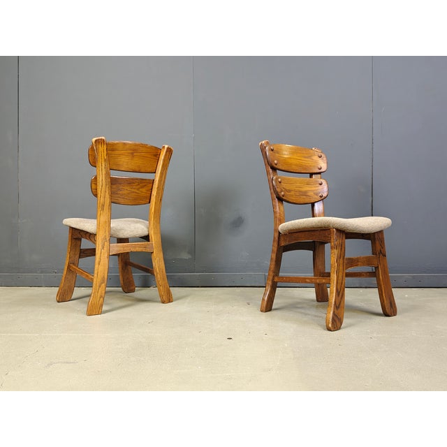 Brutalist Dining Chairs, 1960s, Set of 5, in Good conditions. Designed 1960 to 1969
