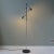 Floor Lamp with Movable Chrome & Black Cylindrical Shades, 1960s For Sale - Image 11 of 11