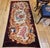 Vintage French Savonnerie Rug, Hand-Knotted Wool, Floral Pattern, Chocolate Brown & Ivory, 3’ X 7' For Sale - Image 9 of 12