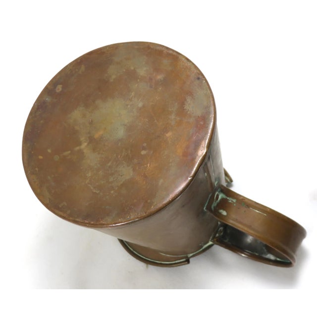 Copper Antique Copper 1 Quart Measuring Pitcher For Sale - Image 8 of 13