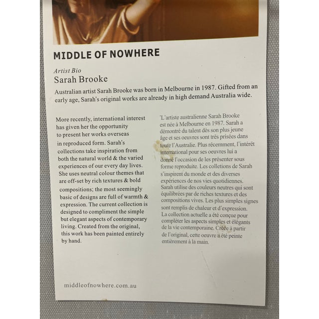 This 36 x 36 painting was created from the original painted entirely by Hand Title : “Middle of Nowhere “ Dating from the...