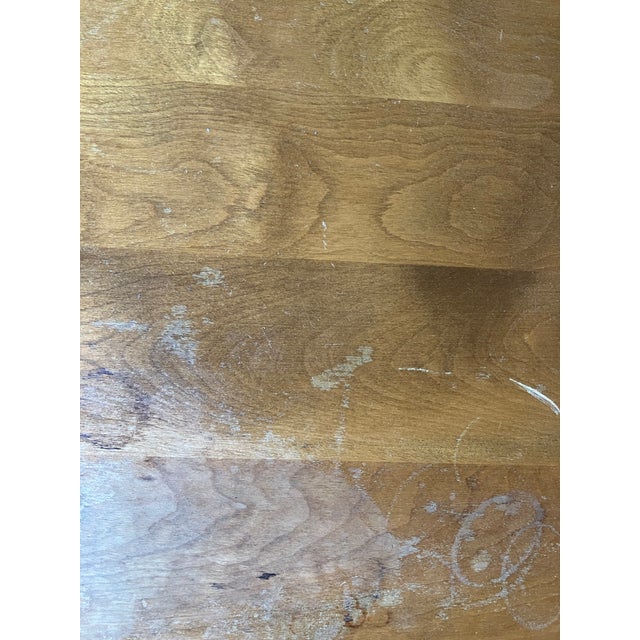Chestnut 1956 Heywood-Wakefield Sculptural Step End Table - Project Piece For Sale - Image 8 of 10