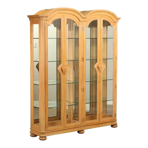 Bernhardt Art Deco Style Double Arched Display Cabinet