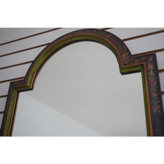 Chinoiserie Labarge Chinoiserie Decorated Designer Mirror For Sale - Image 3 of 12
