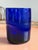 Art Deco Style Cobalt Blue Glasses, Set of 7 Hand Blown Lowball Glassware Set For Sale - Image 11 of 16