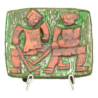 Wall Plaque by Lars Bergsten, 1960s For Sale