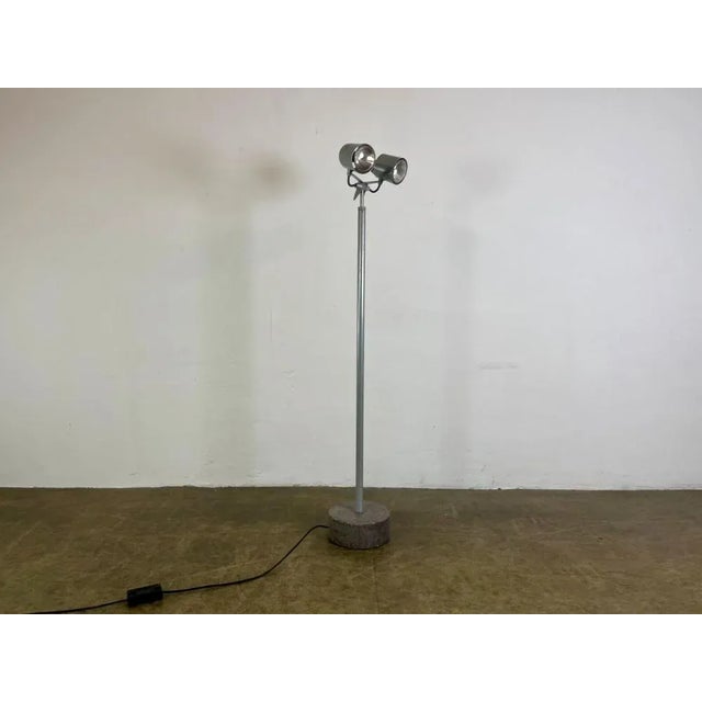Metal Stadium Floor Lamp attributed to Hannes Wettstein for Palucco, Italy, 1990s For Sale - Image 7 of 8