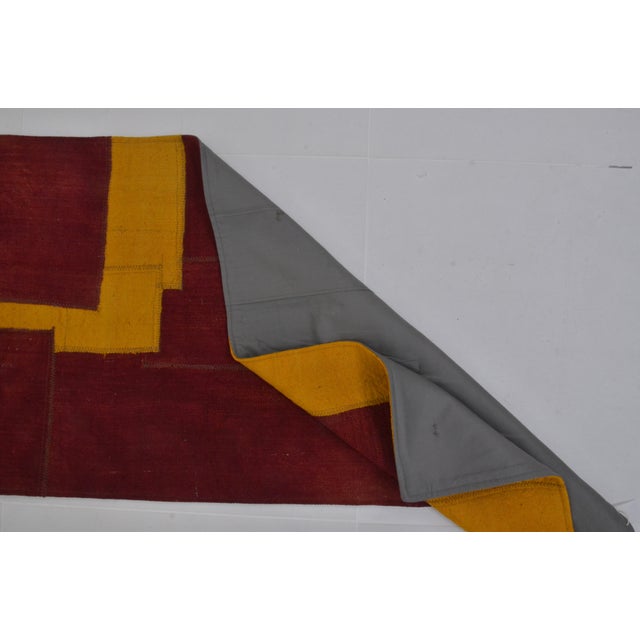 Turkish 1960s Oushak Anatolian Wool Kilim Runner For Sale - Image 3 of 9