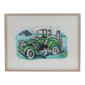 Red Grooms, Pollock's Model A, 1998, Framed