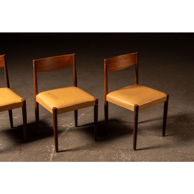 Mid-Century Modern Set of Four Danish Modern Chairs by Poul Volther for Frem Rojle For Sale - Image 3 of 11