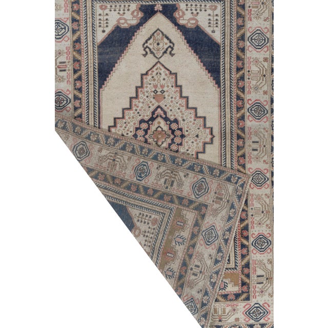 1940s Vintage Turkish Oushak Area Rug 3'9 X 6'1 For Sale - Image 5 of 8