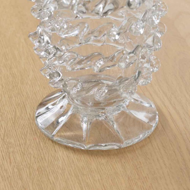 1930s 1930s Spanish Scalloped Glass Vase For Sale - Image 5 of 10
