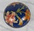 Metal Vintage Chinese Cloisonne Blue Enamel Floral Round Storage Box For Sale - Image 7 of 8