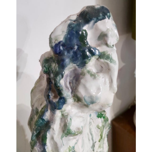 1970s Ernesto Treccani, Woman Abstract Sculpture, 1970s, Polished Earthenware For Sale - Image 5 of 10