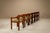 Mid-Century Modern Dining Chairs in Stained Ash and Green Leatherette, Italy, 1970s, Set of 6 For Sale - Image 3 of 13