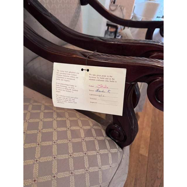 Mahogany-Arm Head Dining Chairs For Sale - Image 6 of 6