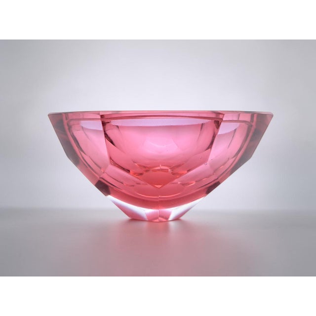 Glass Murano Sommerso Glass Ashtray by Flavoio Poli for Seguso, 1970s For Sale - Image 7 of 9
